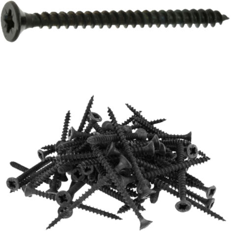 500 vis agglo tête fraisée pozidriv acier zingués Noir - Diamètre 3 mm - Longueur 20 mm mm - Diamètre 3 mm