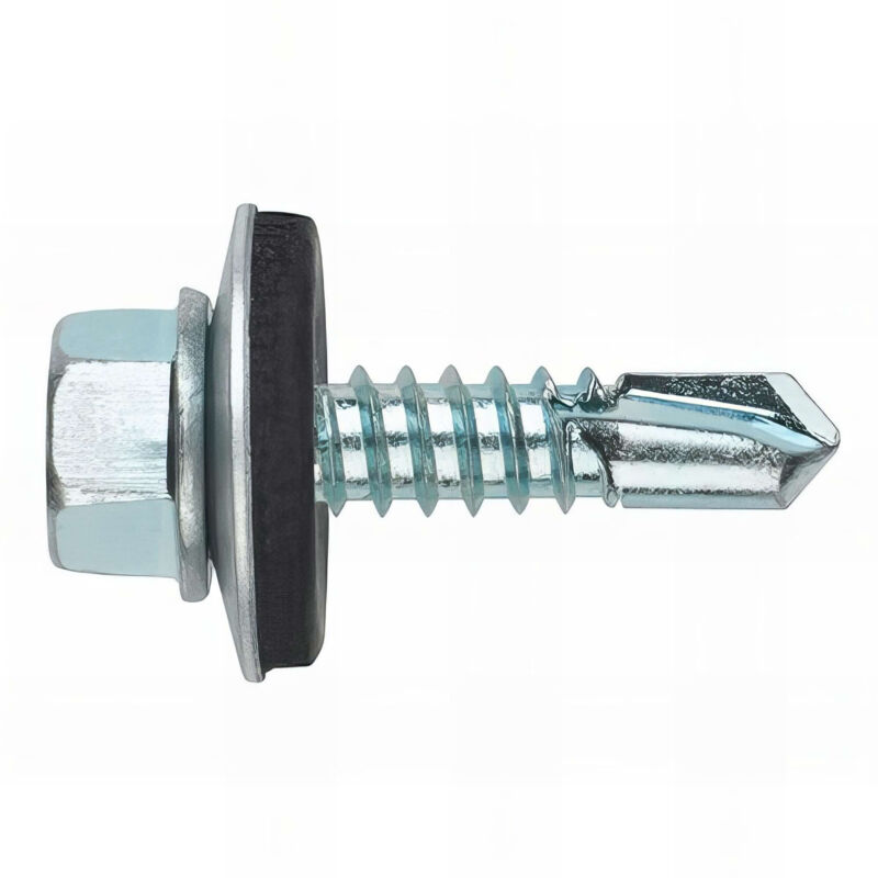 100 vis autoperceuse th à collerette estampée et rondelle epdm 6,3 x 140 mm acier zingué pour toiture - ABE166314 Index