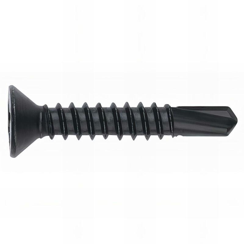 500 vis autoperceuses ph, tête fraisée 4,8 x 38 mm zingué noir pour tôle et pvc - NBP4838 Index