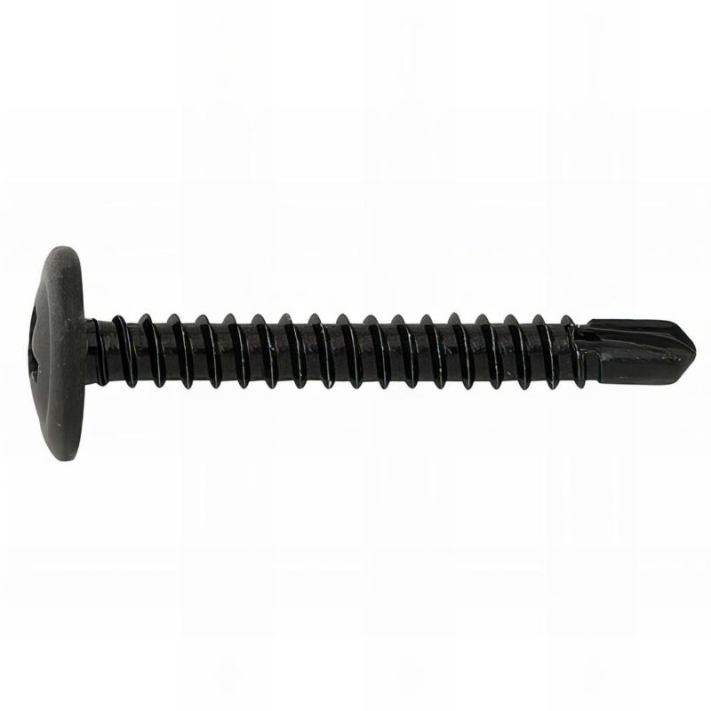 500 vis autoperceuses PH2, tête bombée basse 4,2 x 32 mm zingué noir pour tôle et pvc - TAEN4232 Index