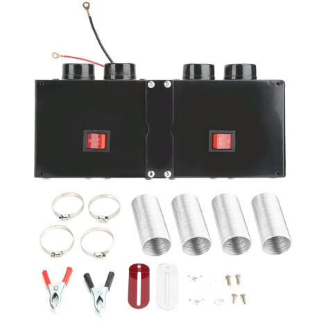 500-W-Autoheizung mit 4 Öffnungen – Entfroster und Luftreiniger, 12 V