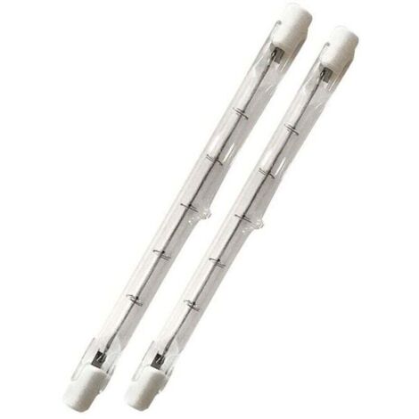 500-W-R7s-Halogenröhre, 118 mm, dimmbar, warmweiß 2800 K, lineare R7s-Stiftlampe, 11000 lm, AC 200–240 V, für Zuhause, Arbeit, Sicherheit, Straßenbeleuchtung usw. (5 Stück)