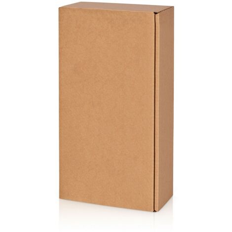 500 x Präsentkarton für 2 Flaschen 360x180x90 mm Kraftpapier Natur