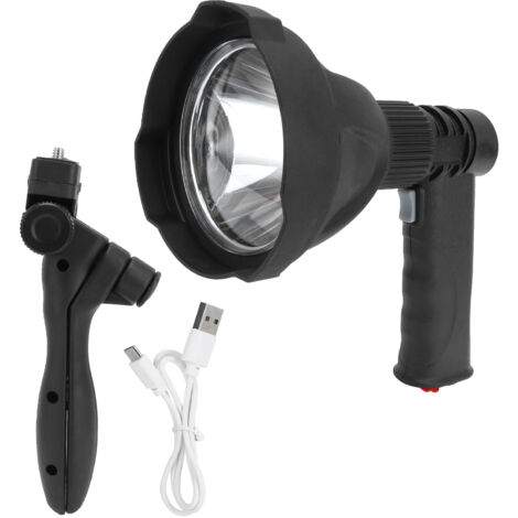 5000 Lumen USB-wiederaufladbare Taschenlampe mit Stativ, IPX5 wasserdicht, 3 Modi für Angeln und Notfälle