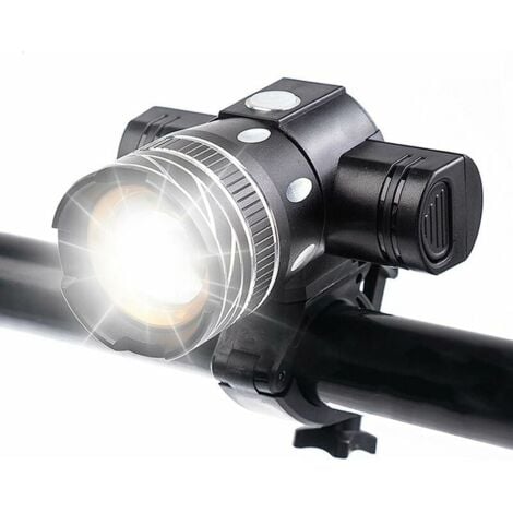 LINGHHANG 5000 Lumen wiederaufladbarer Fahrradlicht-Scheinwerfer, hochhelle wasserdichte LED-Fahrradlampe, 6 Stunden Fahrzeit, Mountain Road-Sicherheits-Taschenlampe mit 3 Modi