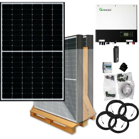 5000 Watt Hybrid Solaranlage, Basisset dreiphasig inkl. Growatt Wechselrichter, Astronergy