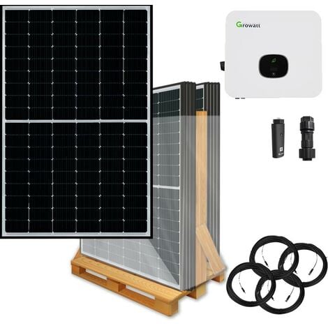 5000 Watt Solaranlage zur Netzeinspeisung, dreiphasig, Growatt Wechselrichter, Astronergy
