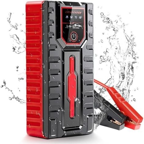 AIMOONSA 5000A 12V Booster Batterie Voiture Lithium UltraSafe, Chargeur Batterie Portable USB et Câbles de Démarrage pour Moteurs à Essence Jusqu'à 6,0L et Moteurs Diesel Jusqu'à 4,0L