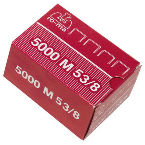5000PZ PUNTI PER FISSATRICI IN SCATOLA Altissima Penetrazione  Mod. 53/8 mm. 8