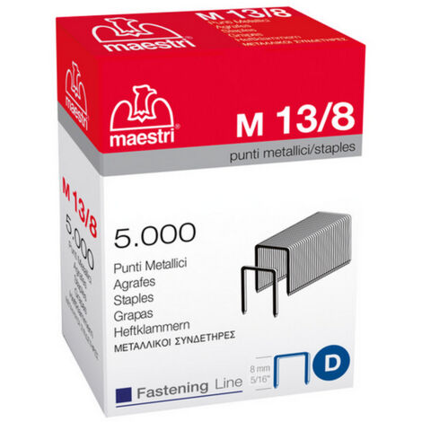 5000PZ PUNTI PER FISSATRICI IN SCATOLA Mod. 13/10 mm. 10