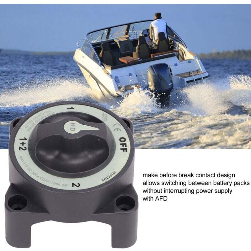 Image of 500A Marine Batterie Trennschalter Heavy Duty 4 Position Batterie Trennschalter für rv Boot