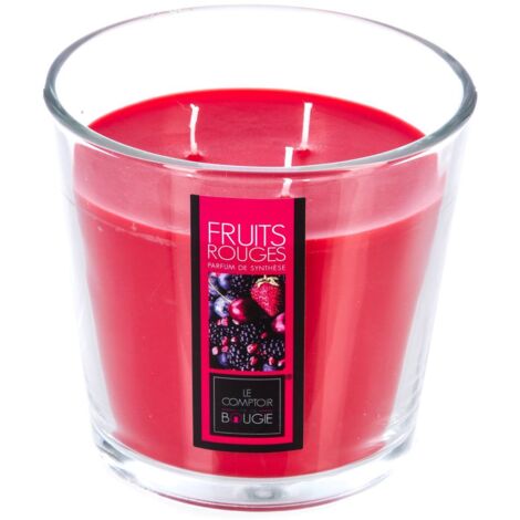500G duftende Glaskerze - Rote früchte