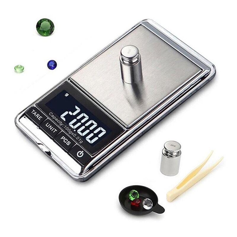500g x 0,01g Balance de Précision Balance de Poche Balance de Cuisine, Balance de Precision 0,01g, Balance de Bijoux avec Affichage lcd et Fonction