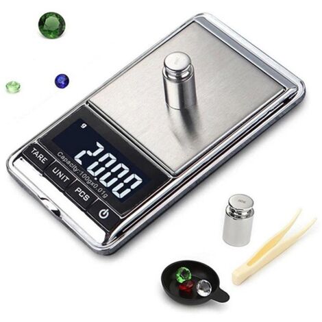 500g x 0,01g Balance de Précision Balance de Poche Balance de Cuisine, Balance de Precision 0,01g, Balance de Bijoux avec Affichage LCD et Fonction Tare