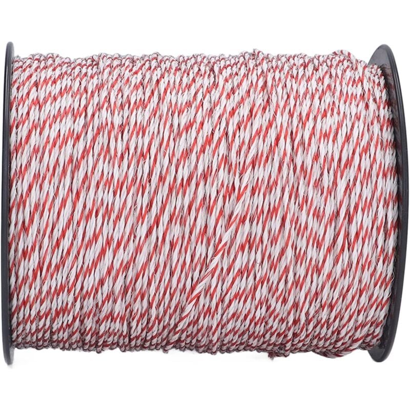 500M 1640Ft Fil électrique de Haute Conductivité pour Système de Clôture électronique du Bétail, Fil de Clôture électrique Portable pour Chevaux,