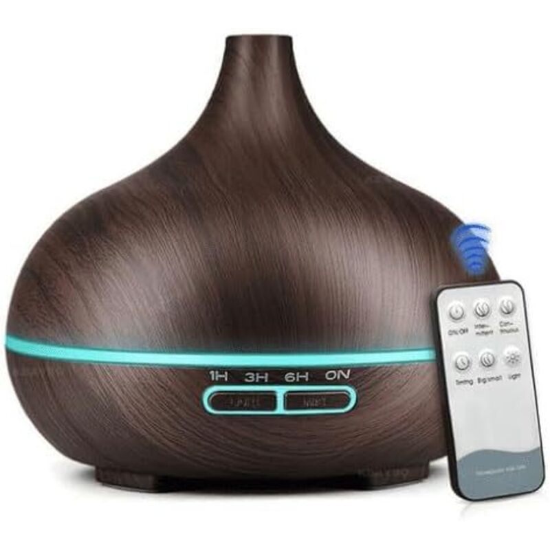 Image of 500ml Black Ultrasonic Essential Oil Diffuser,&hellip;