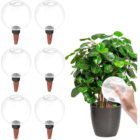 500ml Boules D'arrosage Automatiques pour Plantes, Oignons T'arrosage Transparents, Dispositif D'Arrosage Portable, Globes D'Arrosage d'eau pour La Maison