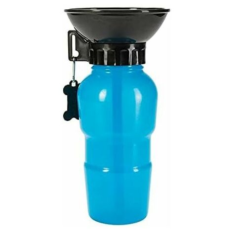 500ML Dog Water Bottle, Portable Dog Water Bottle, Portable Pet Water Bottle, Used for Camping, Walking, Hiking (Blue)