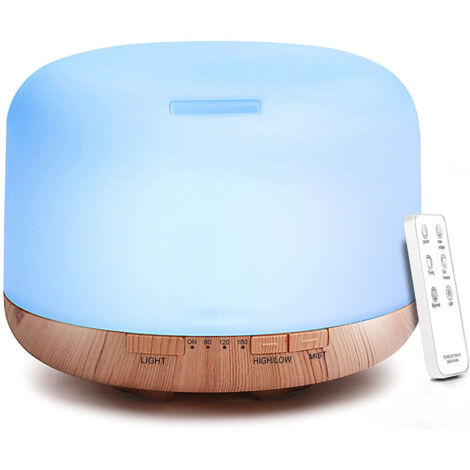 500ml essential oil diffuser with remote control 5 in 1 ultrasonic humidifier