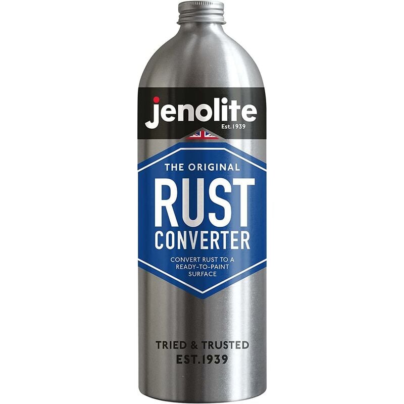 Jenolite - 1 Litre Original Rust Converter 1 Litre Convert Rust Into a Ready To Paint Surface One Application Neutralise & Prevent Rust