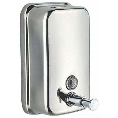 500ml Wandseifenspender, Edelstahl Badezimmer oder Küche Seifenspender Manuelle Flüssigseifenbox Fest