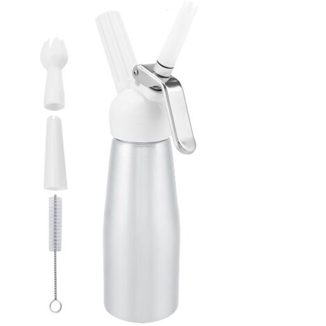500mL Whipped Cream Dispenser Foamer Portable Cream Whipper for Coffee Desserts Silver