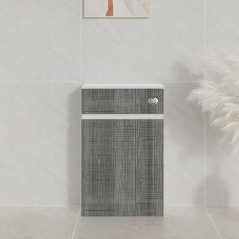 500mm Back to Wall BTW Bathroom Toilet WC Unit Bathroom Ash