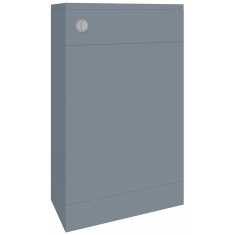 500mm Bathroom BTW Toilet Unit Gloss Grey Painting Flat Packed
