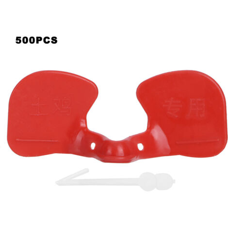 500Pcs Anti Pecking Chicken Eye Glasses Spectacles Poultry Blinders Chicken Farm Equipment