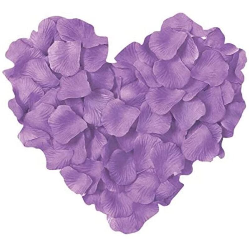 500 Purple Silk Rose Petals Confetti Engagement Wedding Party Decorations