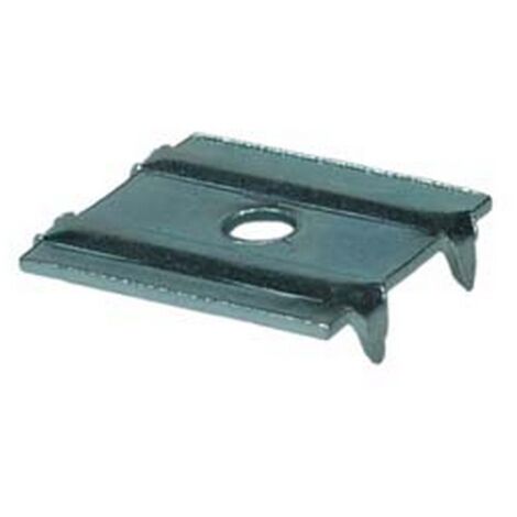 500PZ PIASTRINA FERMASCHIENALE A QUATTRO PUNTE - mm.21x17x4h.