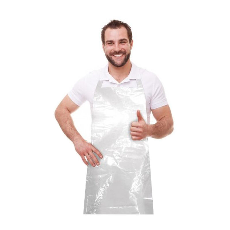 

Hiperlimpieza - 500uds delantales desechables PE G150 blanco
