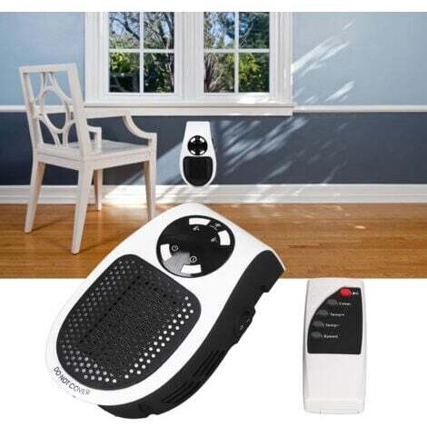 500W Mini radiateur domestique à brancher radiateur électrique multifonctionnel portable pour bureau à domicile avec télécommande prise ue blanche 220V
