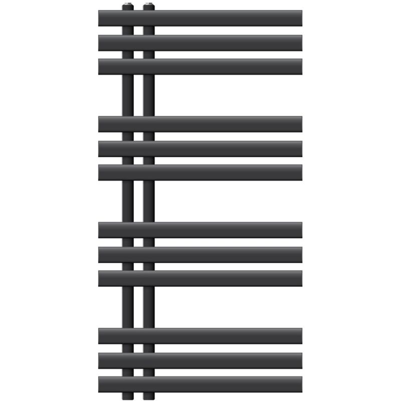 Ecd Germany Iron em Design radiateur de salle de bain - 500 x 1000 mm - anthracite - radiateur sèche-serviettes - pas électrique
