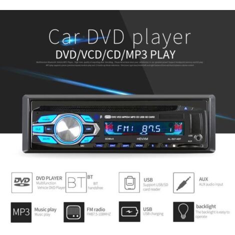 5014BT Lecteur stéréo Autoradio Bluetooth,1 DIN Radio Voiture Récepteur avec Lecteur MP3 WMA FM, Main Libre Stéréo 60WX4