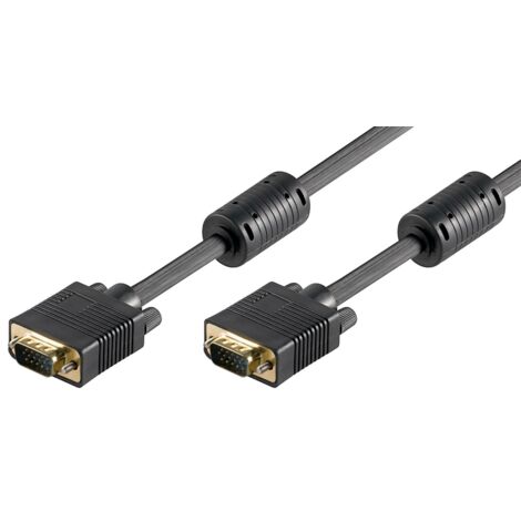 50491 Cable VGA Goobay 10m M/M (Noir)