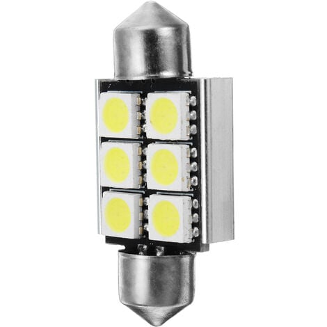 10 PCS 36 MM 12 V 3 SMD 5050 LED Festoon Dme Voiture Ampoules Intérieur  Lampe