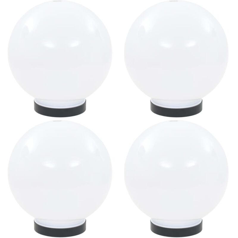 Led Bowl Lamps 4 Pcs Spherical 20 Cm Pmma Vidaxl