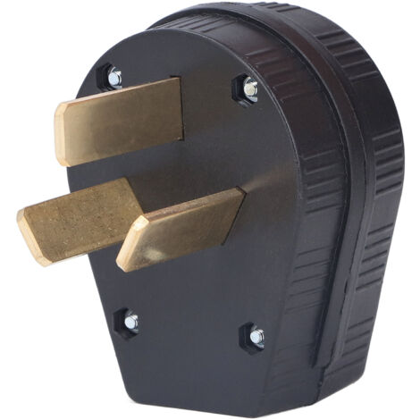50A 125/250V Industriestecker (gerade) – Messingkontakte, amerikanischer Standard