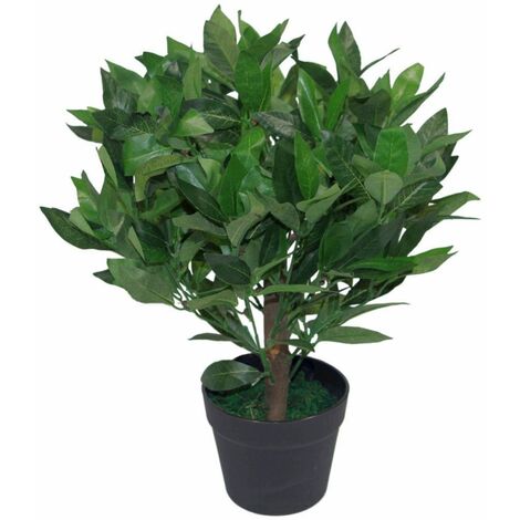50cm Leaf Design UK Artificial Realistic Bay Laurel Topiary Ball Tree