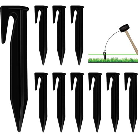 50er Set Randpfähle Kunststoff, Rasen & Tierzaun, Garten