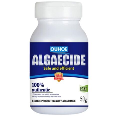 50g Anti-Algues pour Aquarium et Bassin, Élimine Mousses et Algues