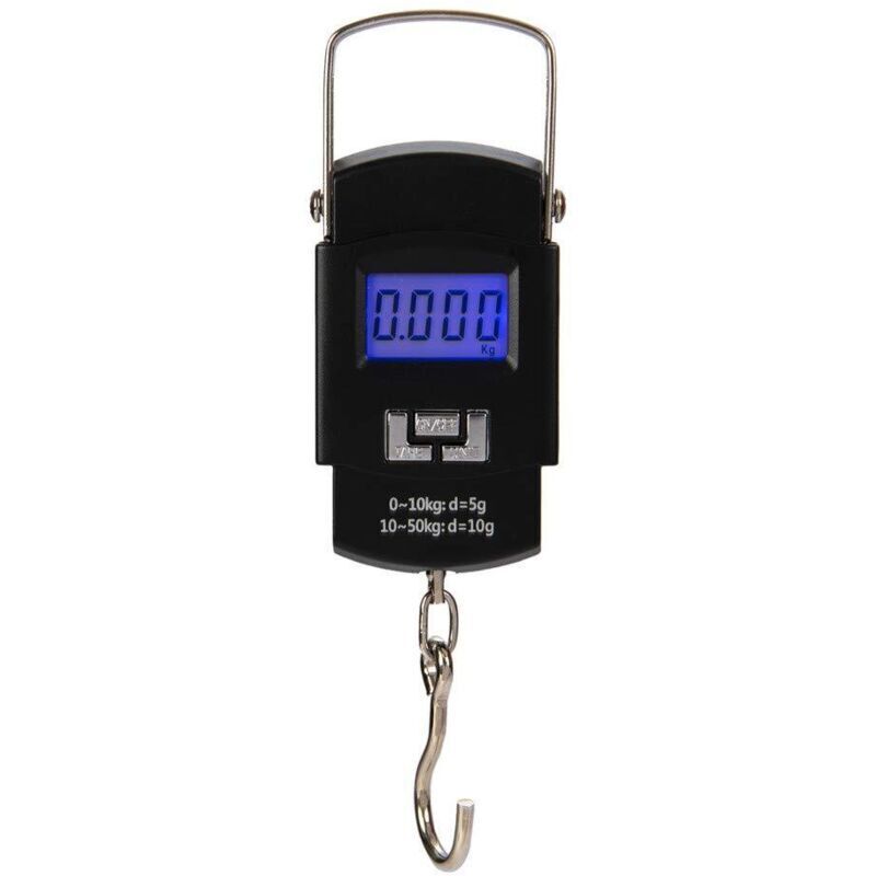50kg Luggage Scale, Portable Digital Fishing Scale, Luggage Scale for Fishing, Suitcase Weighing, Travel, Home Use