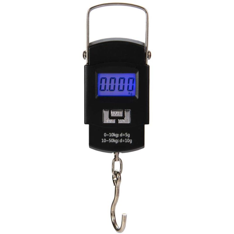 Csparkv - 50kg Luggage Scale Portable Digital Fishing Scale Weight for Fishing, Suitcase Scale, Travel, Home Use