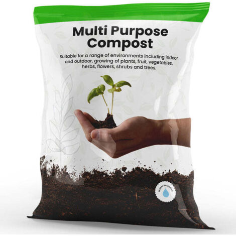50L Multi-Purpose Compost With Nutrient Enhanced Formula & Wetting Agent Ideal For Garden