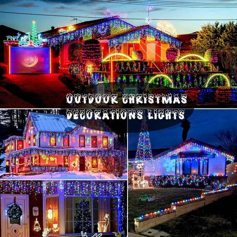 50M 400 LED Guirlande Lumineuse Carnaval Mariage Extérieur Jardin Intérieur Éclairage(Couleur)