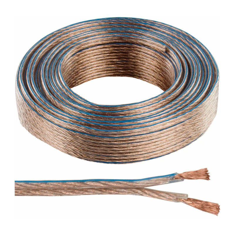 50m (164 ft) Quality Speaker Cable 4.0mm 11 awg Wire Reel Drum Amp HiFi Loud cca Strands