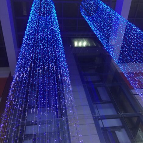 50M 400 Lucine a LED Carnevale Matrimonio Illuminazione da giardino per interni ed esterni, Luci a stringa LED Lucine per alberi per la decorazione dell'albero di Natale Ghirlanda di gazebo, Blu-RAPAN