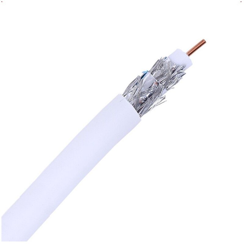 

50m Cable Coaxial RG6 Cobre-Aluminio Antena TV