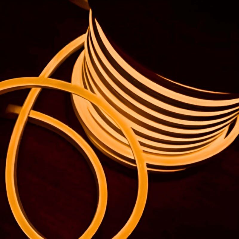 50m Néon led Flexible Dimmable 220V ambre - silamp